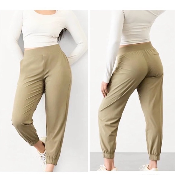 Athleta Pants - NEW Athleta Brooklyn Mid Rise Ankle Pant Womens 14 Olive Branch